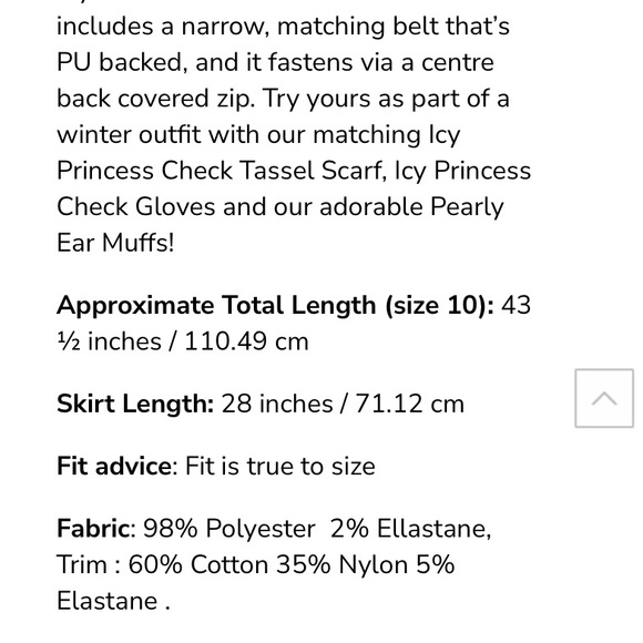 Collectif Marika Princess Check Swing Dress - Picture 7 of 11